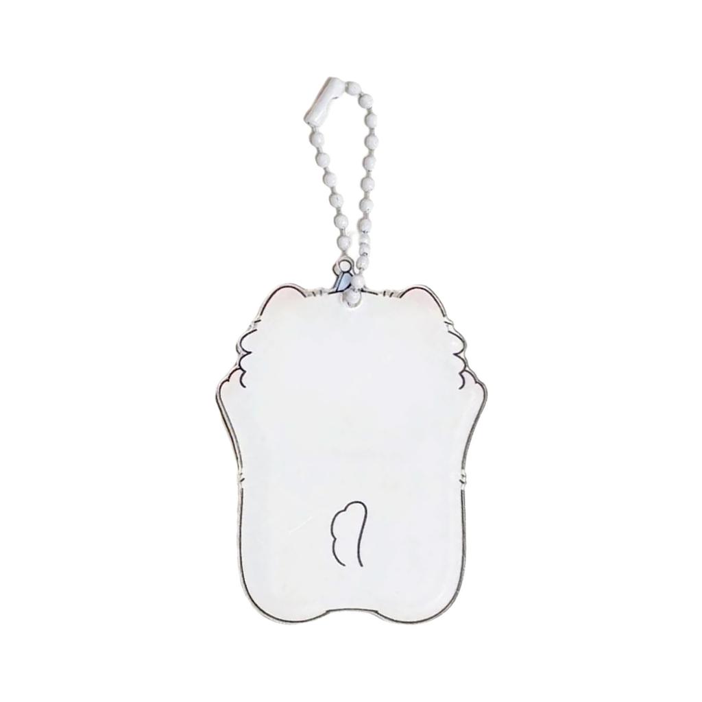 Kpop Photocard Holder Keychain ID Badge Holder with Keychain Student Bus Card Pendant Keychain for School Office Travel