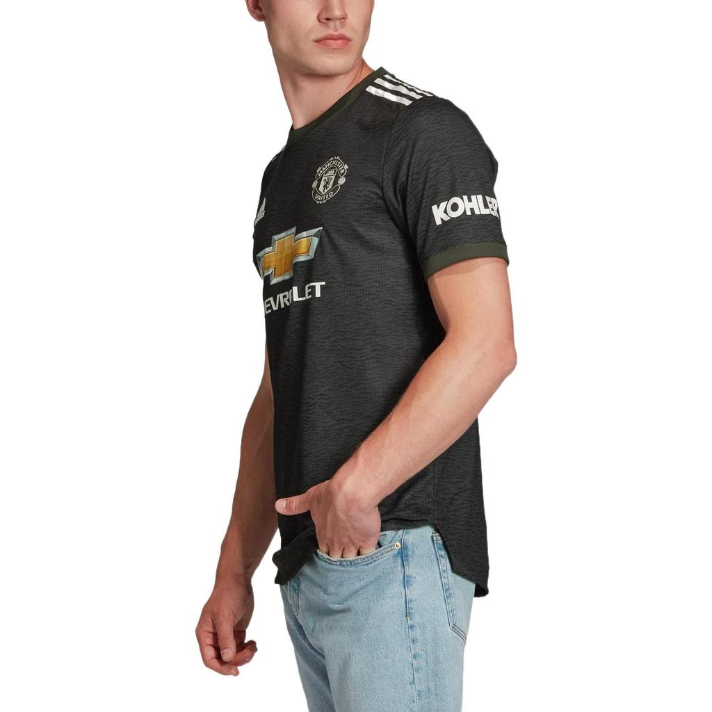 adidas Manchester United Fußballtrikots Herren Grün Moderat Gerader Schnitt EE2377