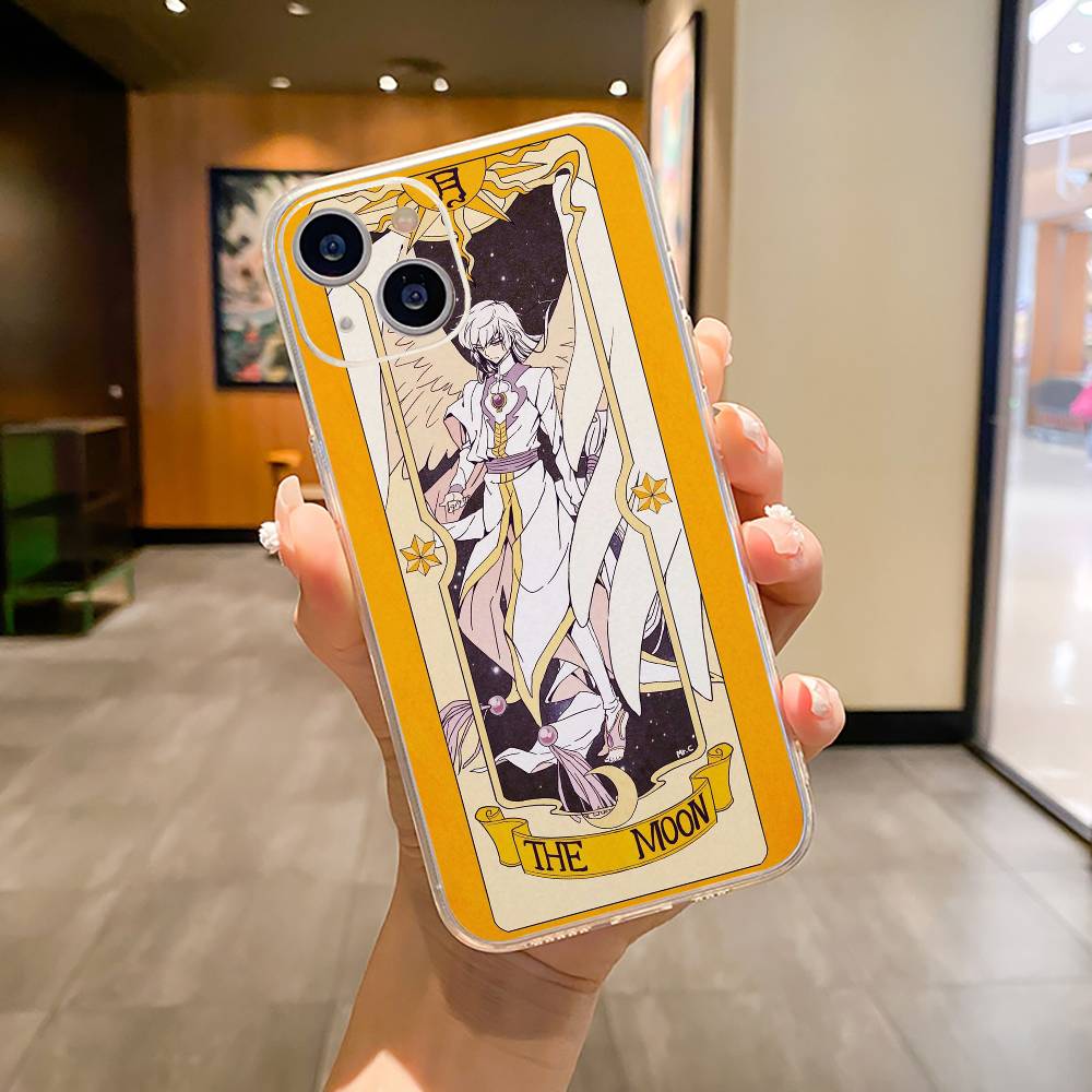 Anime cards-girl-sakura Phone Case For iPhone17,16,15,14,13,12,11 ,Pro Max, Plus Soft Silicone Transparent Cover