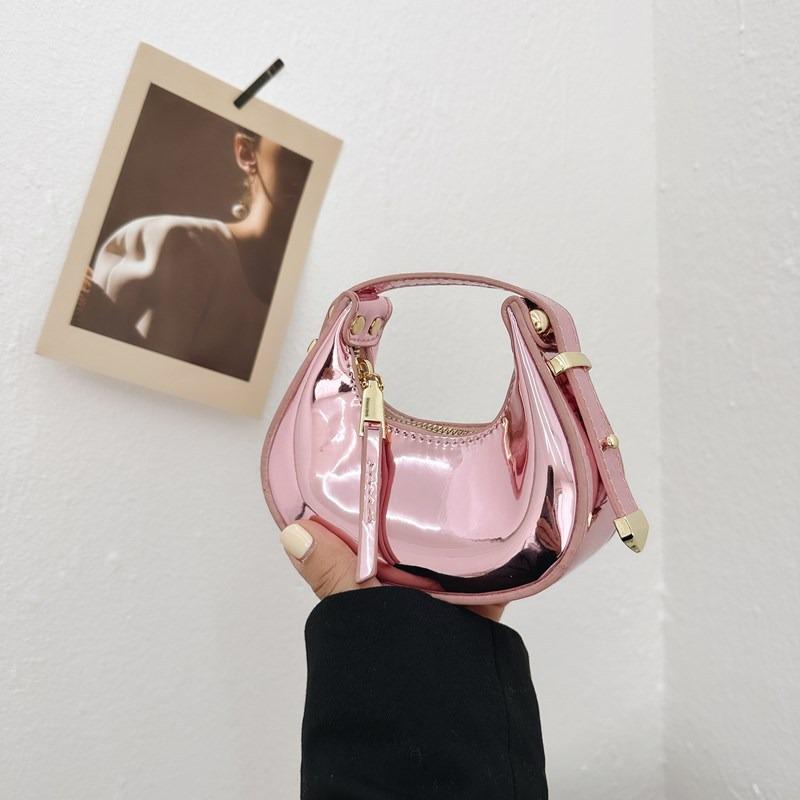 

Autumn new glossy fashion mini children s parent-child model crescent moon portable casual small bag women s bag