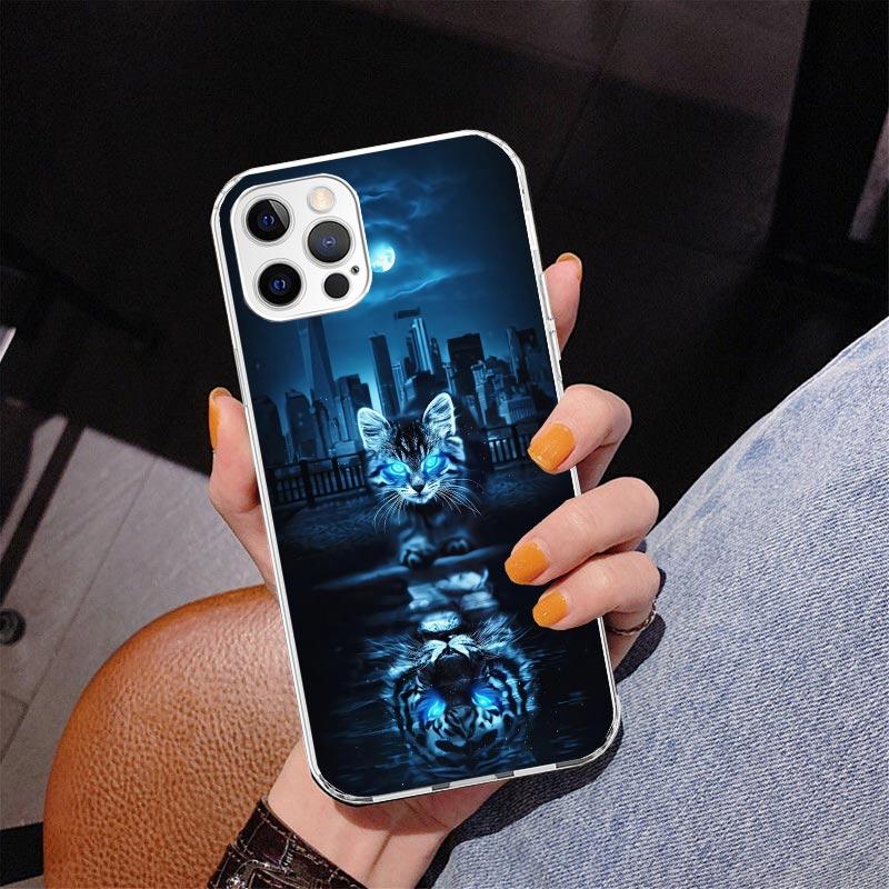 Cool Animal Big Cat Tiger Phnoe Case for Iphone 17 Air 16 16E 11 12 13 Mini 14 Plus 15 Pro Max 7 8 + SE 2020 Phone Cover Coque 1