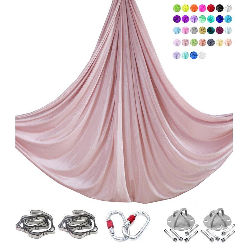 6m Nylon Aerial Yoga Hammock Set for Home and Studio Use