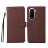 For Xiaomi Poco M7 4G (169mm) Case RFID Blocking 3 Card Slots PU Leather Phone Cover with Wrist Strap