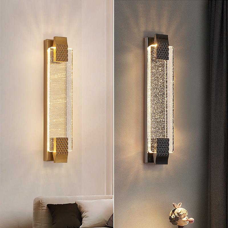 Postmodern Crystal Wall Lamp: Elegant Lighting for Living Rooms, Entrances, Aisles, Stairways, and Bedside Décor