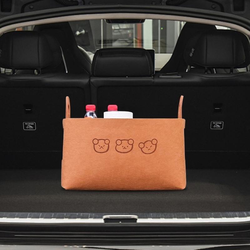 Foldable Car Home Storage Box with Sufficient Space Detachable Organizers Box