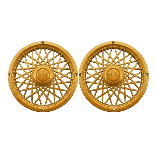 Trash Can Rim Cover Modern Decorative Wheel Rim Cover Spider-Spoke Style золотистый
