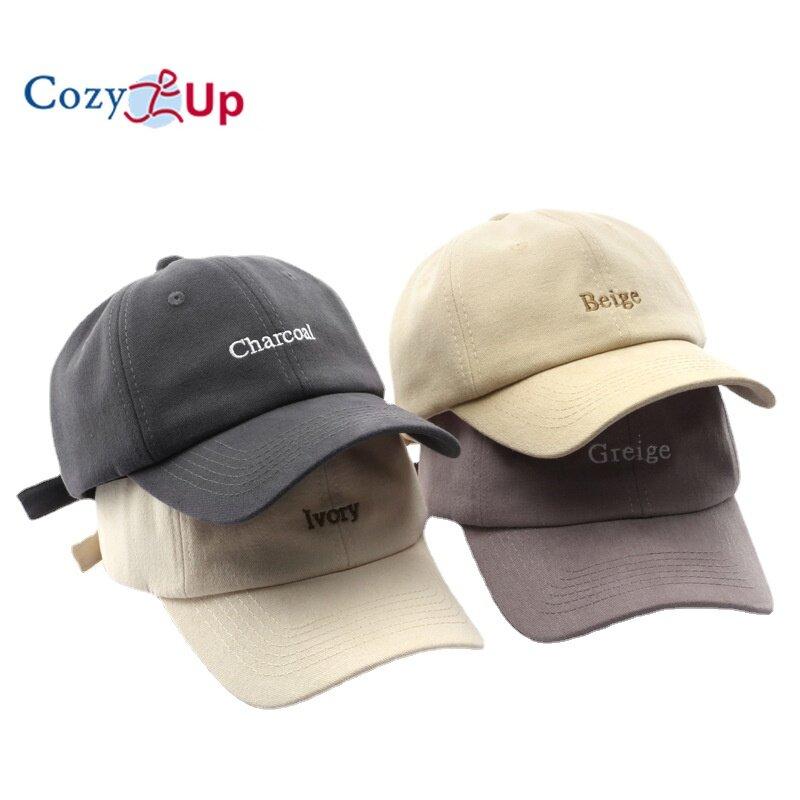 

Cozy Up Унисекс Бейсболка Тень Буквы Вышитый Повседневный Хлопок