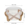 Glass Salad Bowl 1.8L Clear Vertical Striped Fruit Plate Decorative Serving Bowl for Kitchen Counter Fruit Dessert Snack