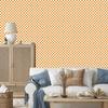 Checkerboard Wallpaper Cream, Gold and White for Living Room and Bedroom 50x1000