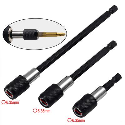 60-150mm Hexagonal Quick-release Self-locking Extension Rod Electric Drill Driver Quick Transfer Rod Screwdriver Tool Set