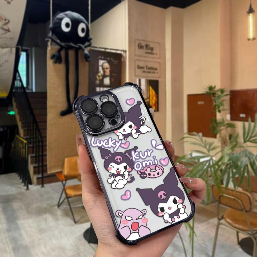 

Sanrio TK Full Plating Black Phone Case for Apple 17PM iPhone 14 Pro