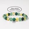 Festive Gifts Green Aventurine Golden Rutilated Quartz And Malachite Beaded Bracelet Set Natural Fashion Jewelry Daily Wear Simple Versatile Accessory