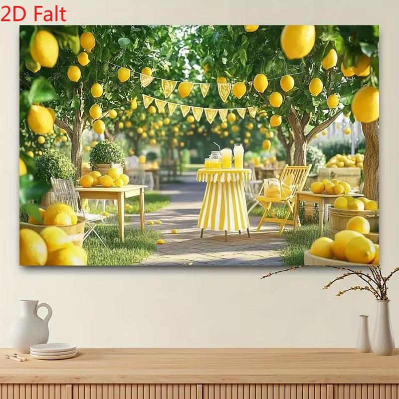 

Fresh Lemon Tree Garden 2D Photography Background for Photoshoot 47.2x31.5inch/120*80cm