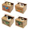 Hot Sale Plastic Automated Panda Cat Steal Coin Bank Kids Gift Cute Piggy Banks Electronic Money Boxes Money Saving Box