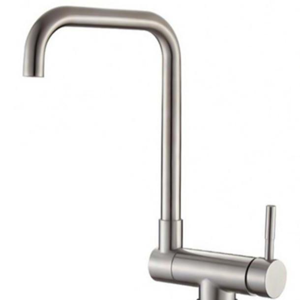 304 Stainless Steel Folding Kitchen Faucet and Sink with Hot/Cold Water