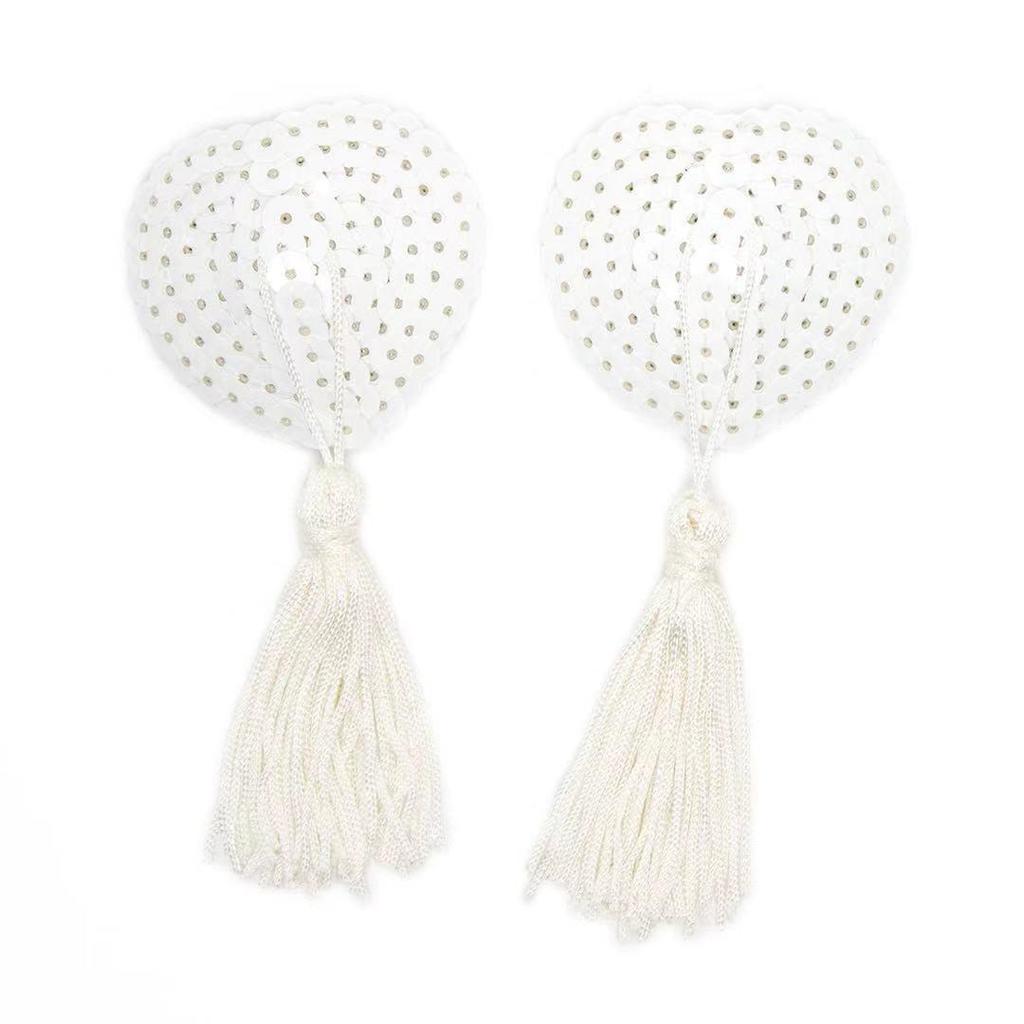 Heart Tassel Nipple Covers - Sexy Erotic Accessories W16