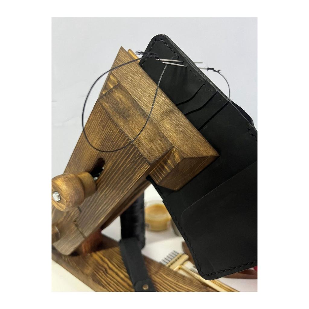 Echtleder-Geldbörse mit Karten- und Bargeldfach – personalisierter Namensdruck (SchlüsselanhängerGeschenk)