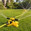 3-Arm Lawn Sprinklern, Automatic 360-Degree Rotating Garden Sprinkler, Large Coverage Area Sprinkler for Yard Outdoor Irrigation Kids Pets Water Fun