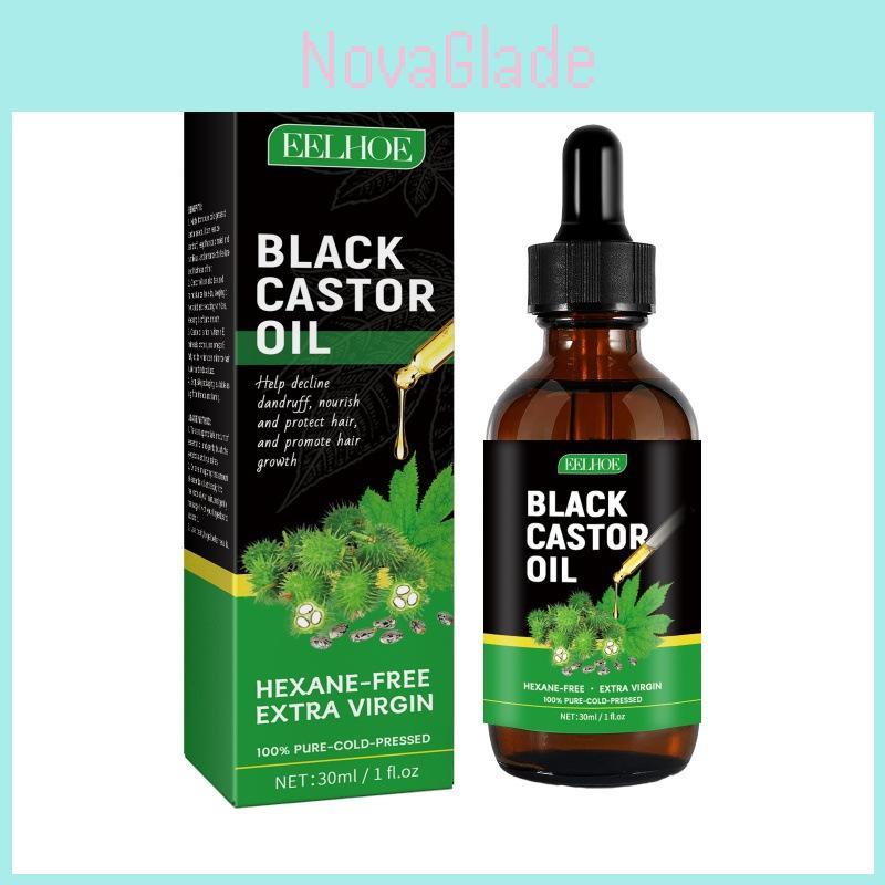 Eelhoe Castor Oil Hair Growth Serum Nourishing And Strengthening 30ml For Thicker Hair