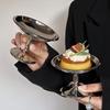 Stainless Steel Retro Dessert Cup High Base Ice Cream Goblet Shatterproof Reusable Salad Bowl for Home Kids Party Use