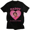 T-shirt Pedro Pascal Daddy Is A State Of Mind T-Shirt Casual Larga Cotone Top da Strada Unisex Stampato Manica Corta Estetica