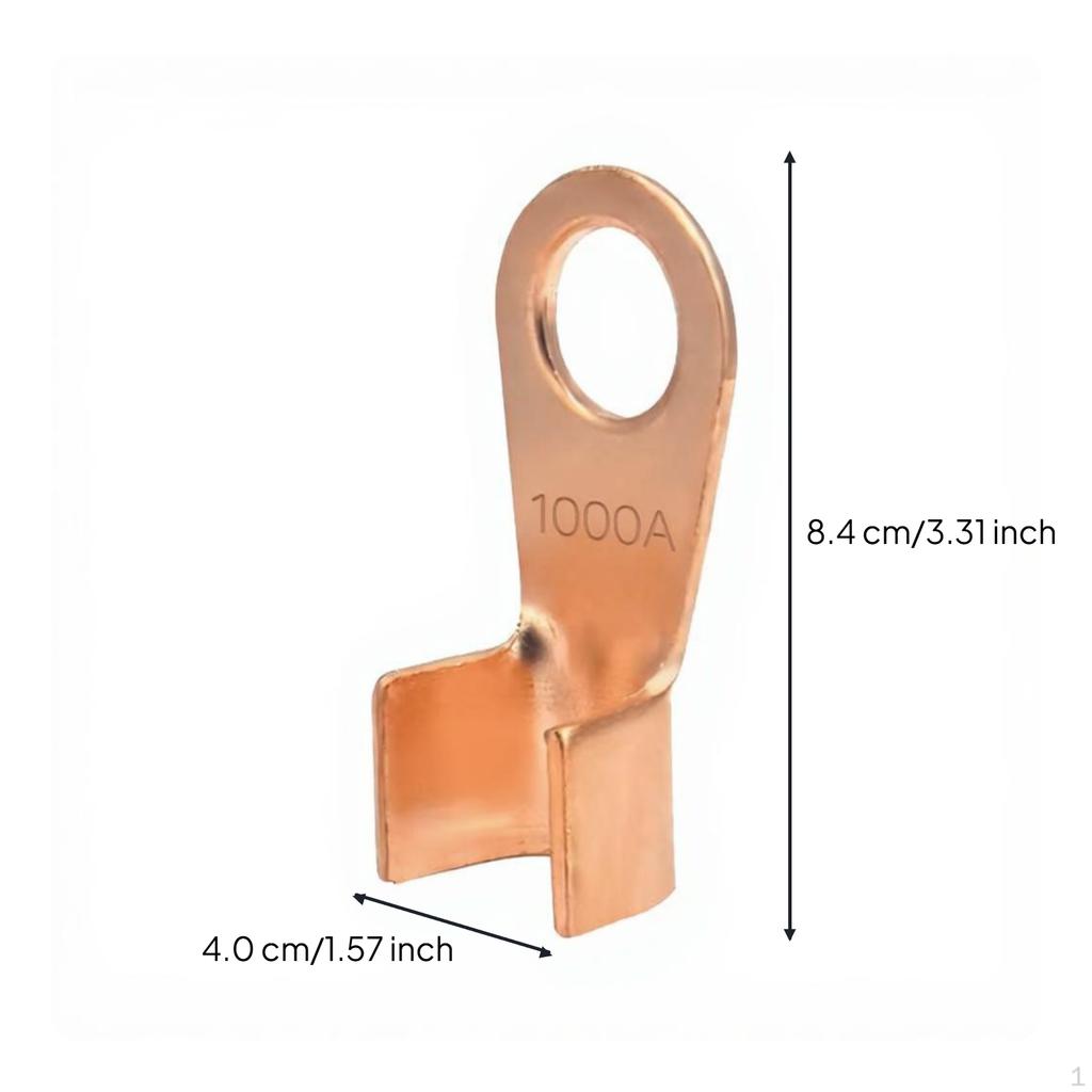 Copper Wire Lugs, OT Terminal Connector, Crimp Battery End, Electric 150A