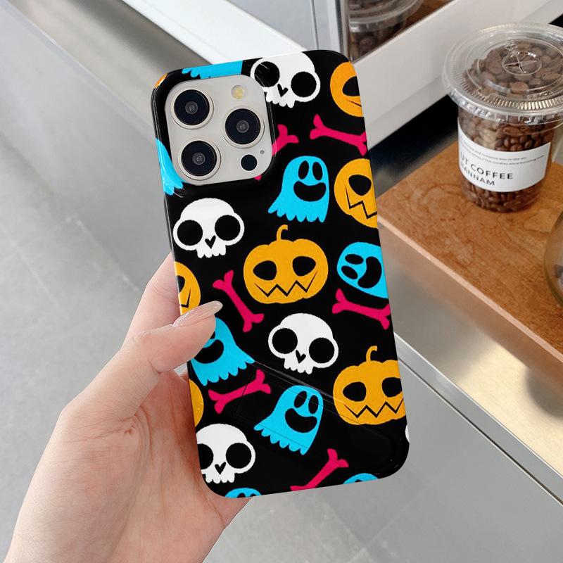 

Wansheng for Apple 16 Phone Case IPhone 15 Promax Film 14 Bracket 13 2-in-1 12 Pumpkin 11 For iPhone 17PROMAX