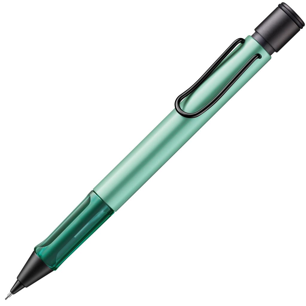 Lamy Mint Clear Mechanical Pencil with Ergonomic Grip and Lightweight Aluminum Body Includes LAMY M 41 Fine Tip Refill and Eraser Tip AL-star - -