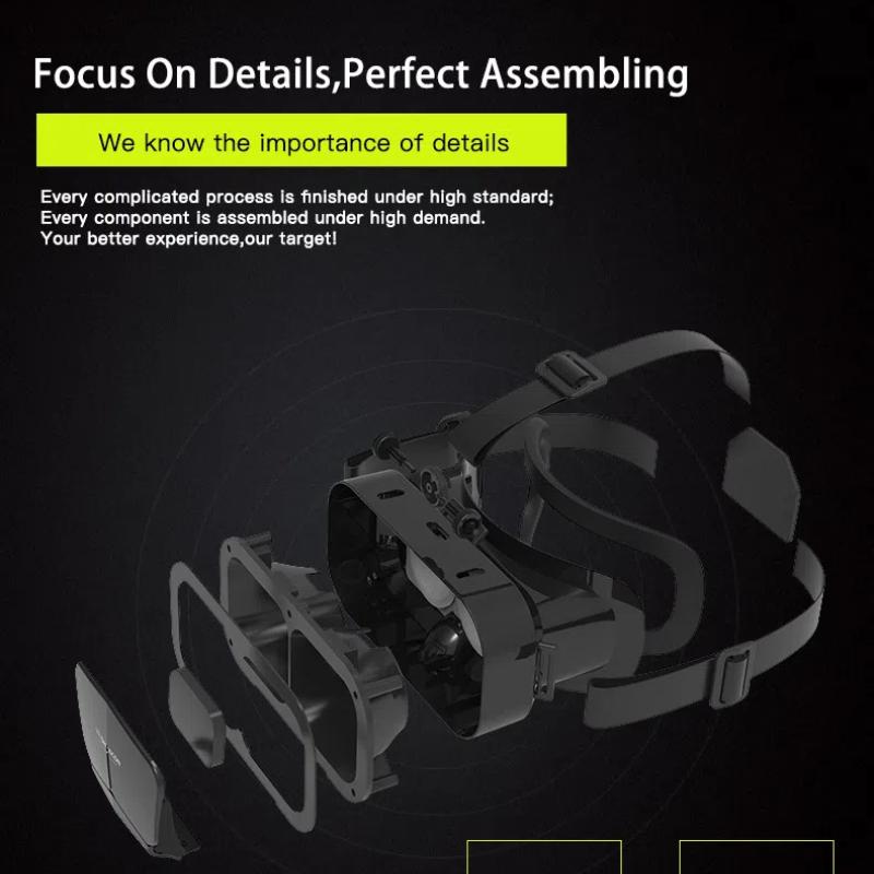3D VR Gaming Glasses, Head-Mounted Panoramic VR Box, for 4.7-7.0 Inch Smartphones
