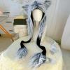 Cosplay Head Wrap Thicken Furry Wolf Hat for Climbing Skiing Sports Headwear