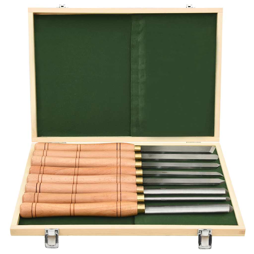 8 Piece Woodturning Chisel Set HSS