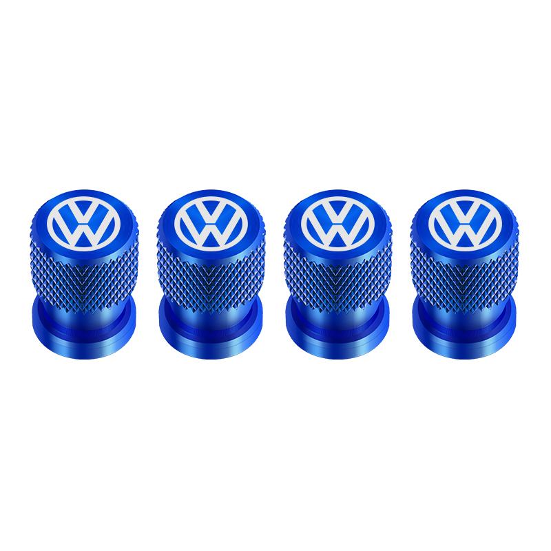 2026 Hot For VW VOLKSWAGEN 4Pcs/Set Car Tyre Valve Dust Caps Aluminum Tire Wheel Valve Stem Air Caps Covers For Volkswagen GOLF 