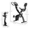 HOMCOM Foldable Exercise Bike, 8 Levels of Magnetic Resistance, Hand Pulse Sensors