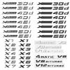CAD1 3D Xdrive 20d 30d 35d 40d 50d 20i 25i 30i Car Fender Emblem Trunk Badge Sticker For M X1 X3 X4 X5 X6 X7 GT Logo Accessories