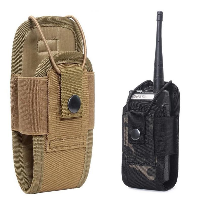 New Tactical Radio Pouch 1000D Hunting Walkie Talkie Holder Interphone Hanging Bag Molle Nylon Magazine Pouch Pocket