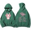 Cartoon Bunny Graphic Hoodies Kenia Os Pink Aura Tour Sweatshirt Men Clothing Hooded Winter Fleece Streetwear Hoodie