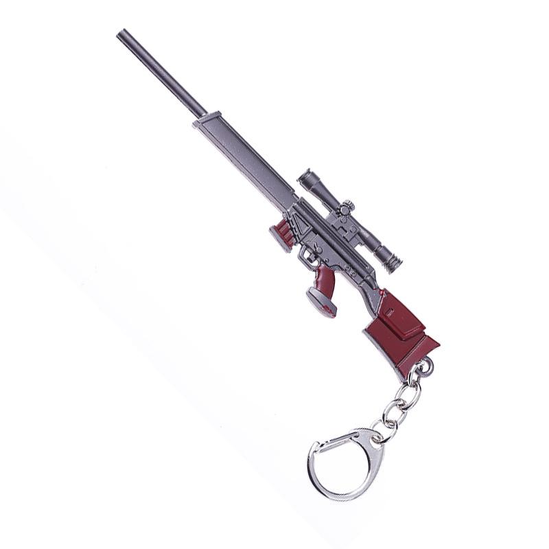 12cm PlayerUnknown's Battlegrounds Chicken Dinner Keychain & Weapon Figurine - Creative Classic Gift