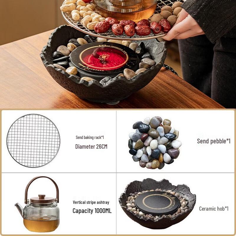 Electric Ceramic Tea Maker with Glass Kettle