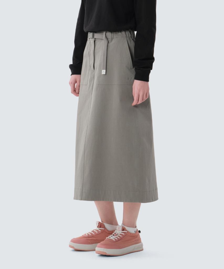 SNOWPEAK APPAREL Walk Zodiac Skirt (S25Zwdsk13) Khaki Gray