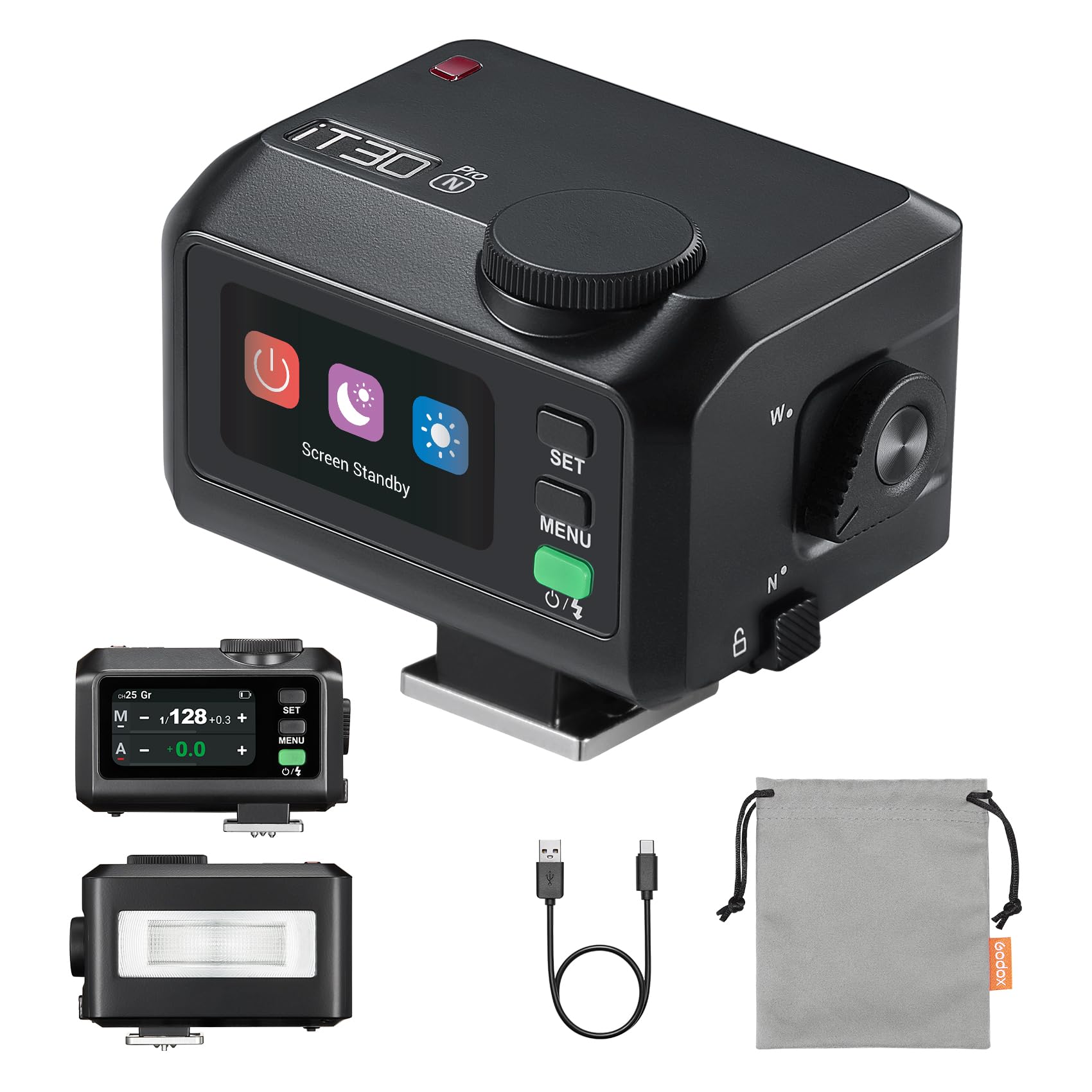 Authorized GODOX iT30Pro N TTL Mini Camera Compatible with Nikon iT30ProN GN15 GHz HSS Sync iFlash Recycle 900mAh Diffuser [GODOX Dealer] Flash,