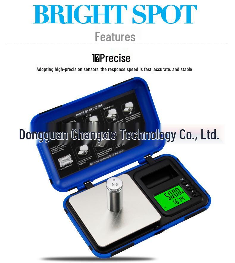 Compact High-Precision Digital Gram Scale for Jewelry, Tea, and Gold