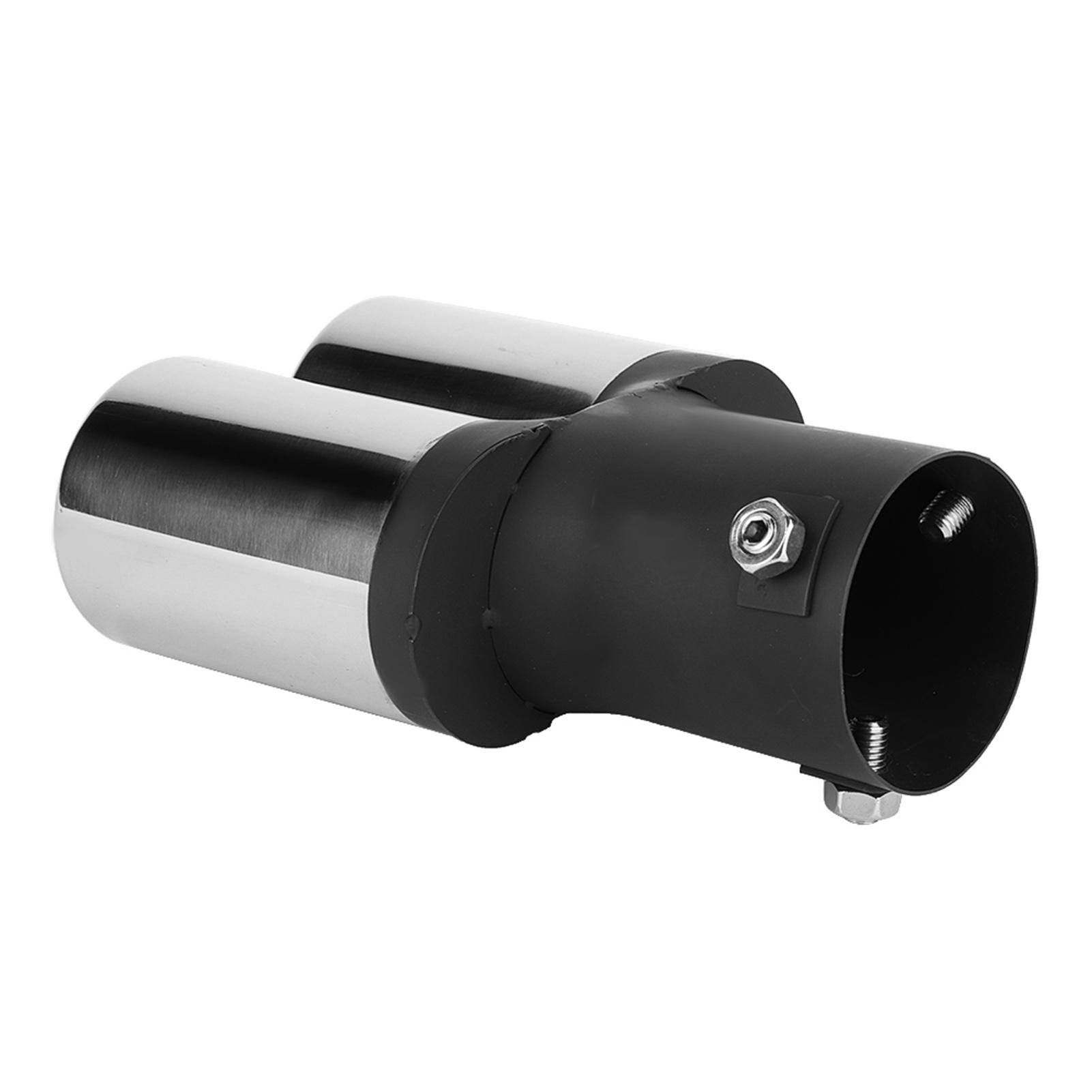 Универсальный автомобильный модифицированный двойной выхлопной трубы из нержавеющей стали, задний глушитель, хвостовое горло