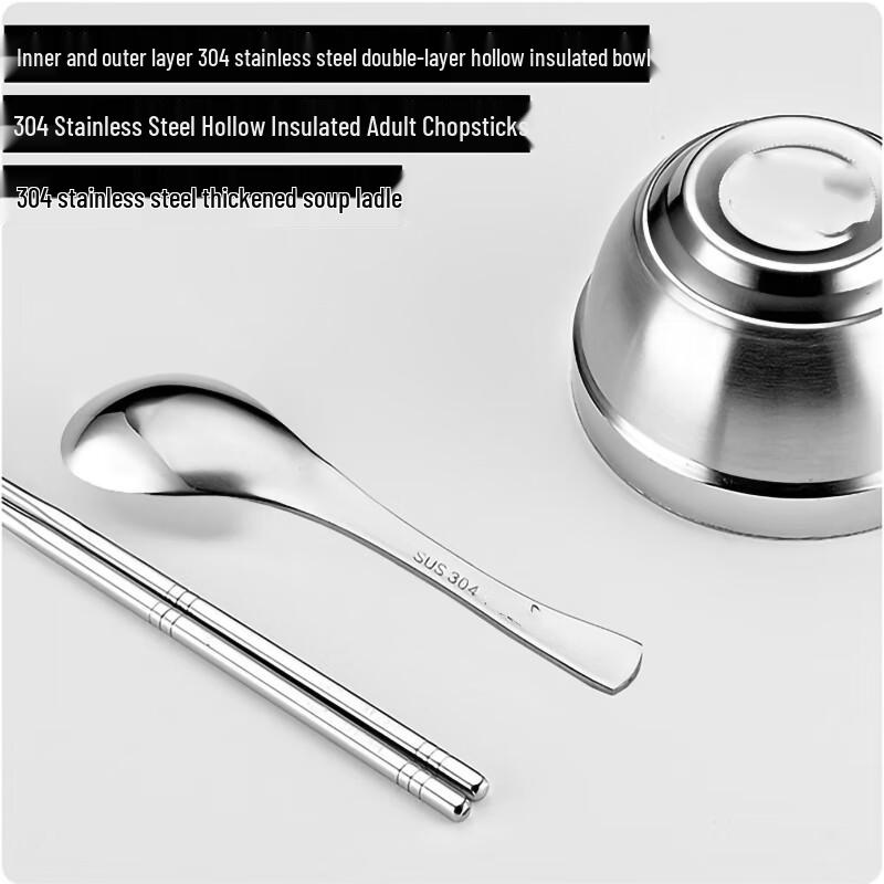 304 Stainless Steel 6-Compartment Lunch Box Set