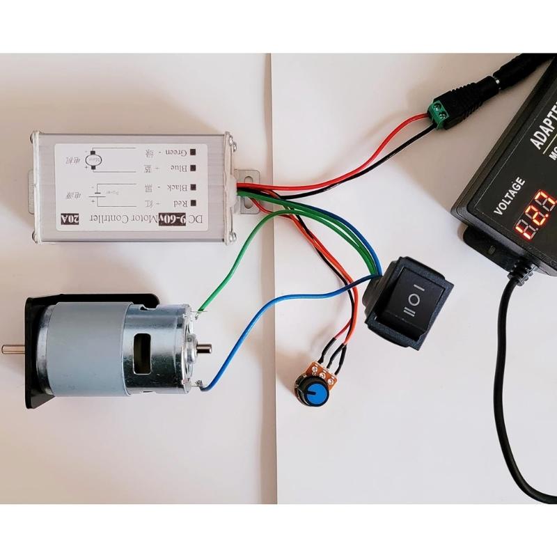 DC9V-60V Gleichstrommotor Drehzahlregler Motor Treiber Steuerungsmodule 20A 1200W PWM Motor Regler Drehzahlregler Einfach zu bedienen