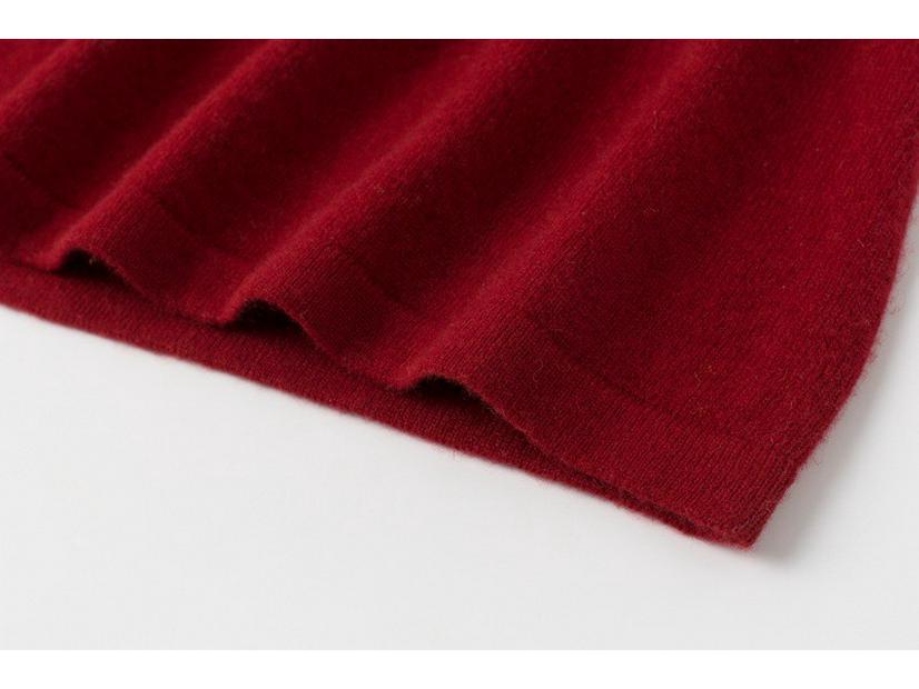 Simple Cashmere U-Neck Sleeveless Knit Camisole - Women's Autumn/Winter Warm Base Layer