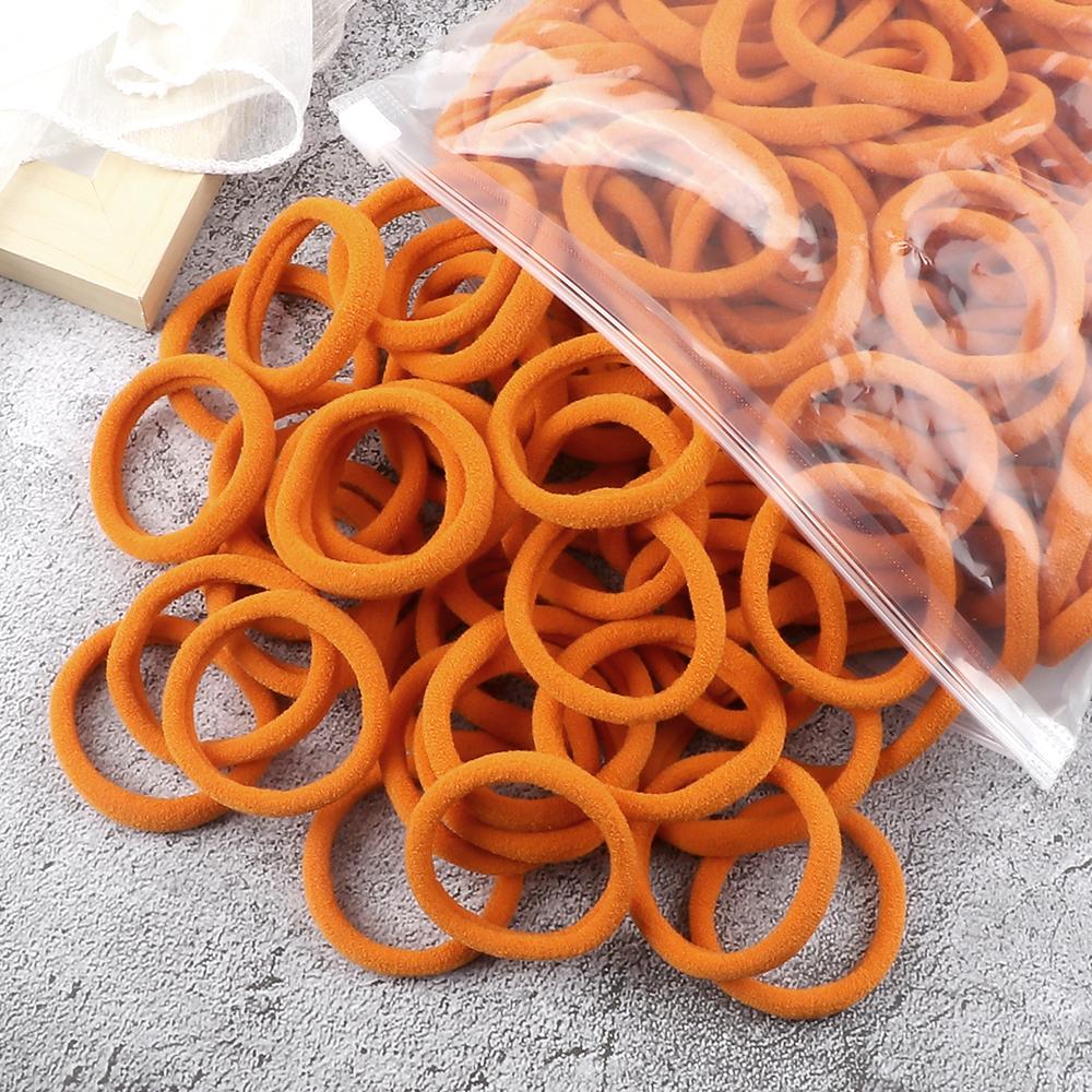 100/200PCS 4cm Elastic Hair Bands Candy Colors Hair Ties for Girls Chidren Headband Colorful Hair Accessories Headwear