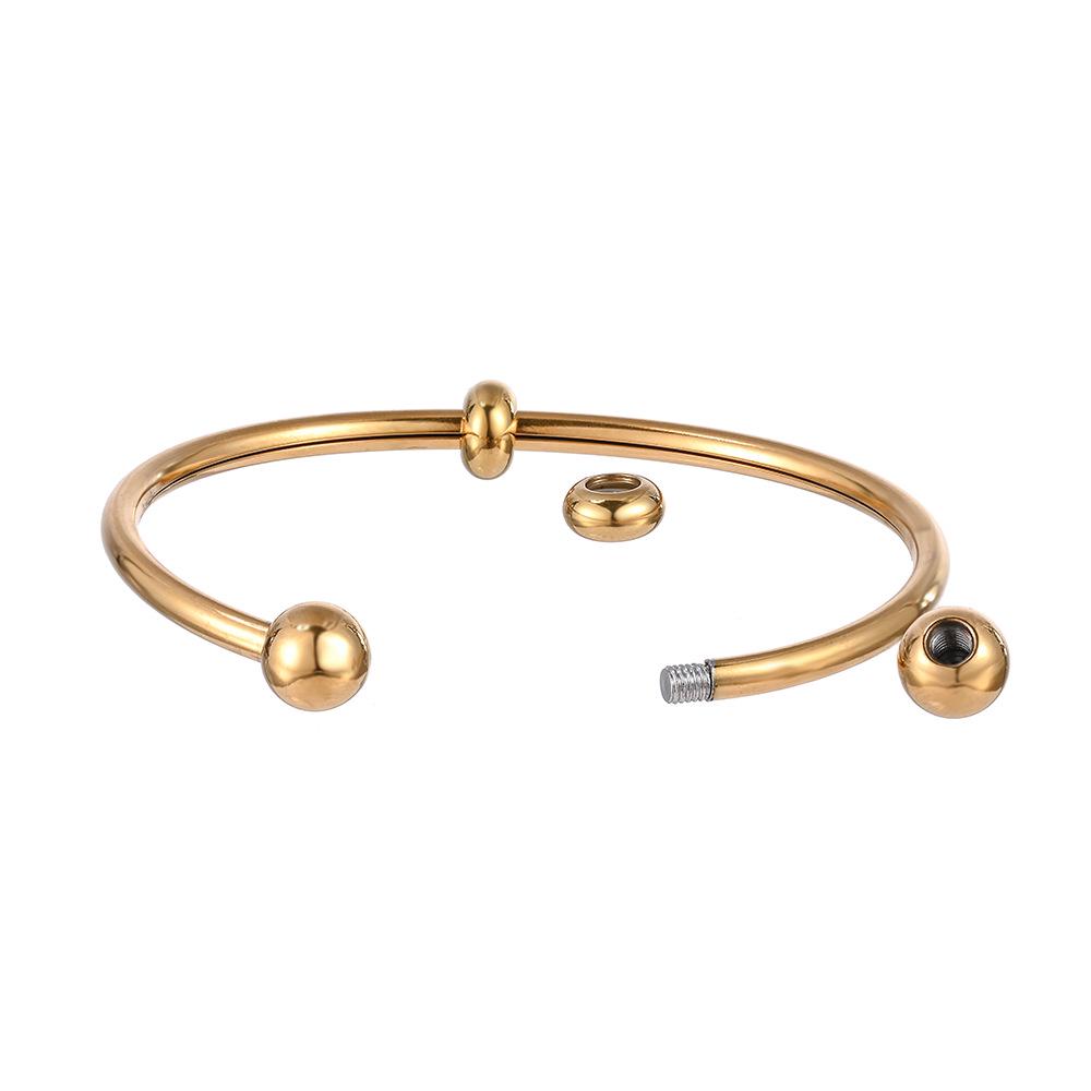 Women’s Titanium Steel Waterproof Beaded Elastic Bracelet