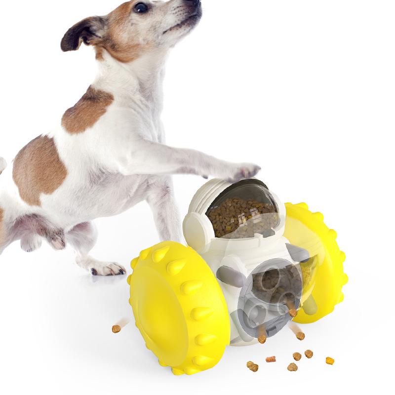 New Dog Toy: Balance Car Tumbler & Slow Feeder