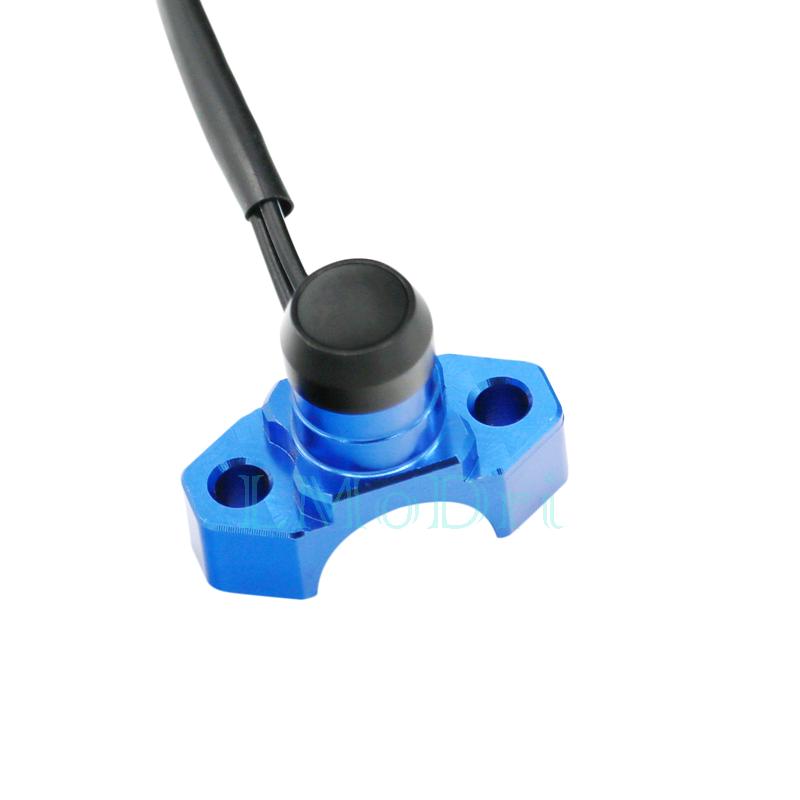 LMoDri CNC Aluminum Motorcycle Switch Manual Return Button Handlebar Mount Headlamp Lights Switches