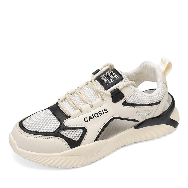 2024 Men's Summer Outdoor Sandals: Dual-Purpose Hollow Toe Slippers for Driving, Sports, and Beach